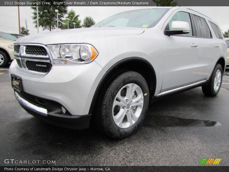 Bright Silver Metallic / Dark Graystone/Medium Graystone 2012 Dodge Durango Crew