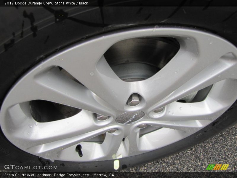 Stone White / Black 2012 Dodge Durango Crew