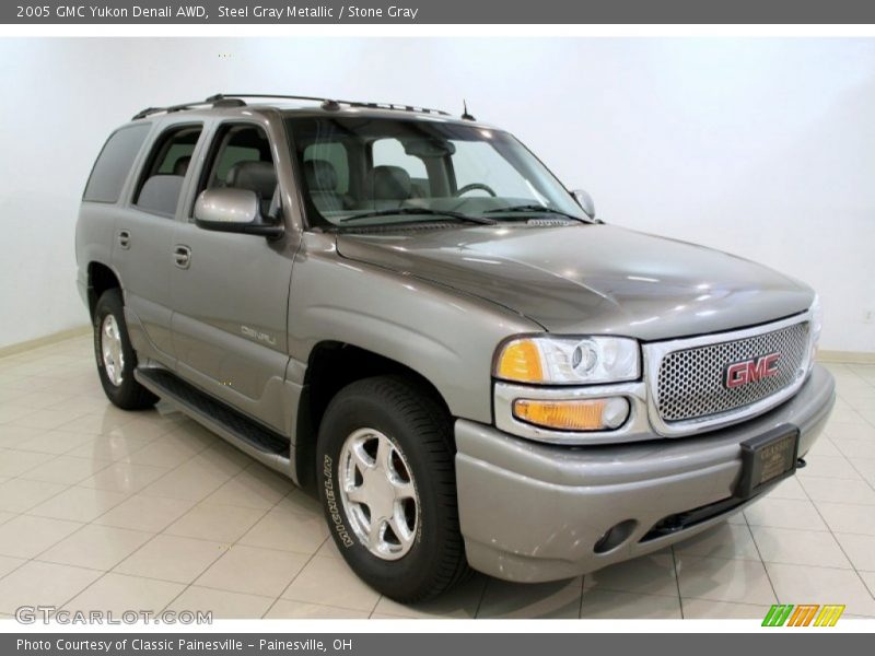 Steel Gray Metallic / Stone Gray 2005 GMC Yukon Denali AWD