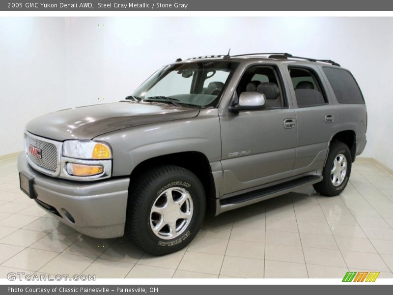 Steel Gray Metallic / Stone Gray 2005 GMC Yukon Denali AWD