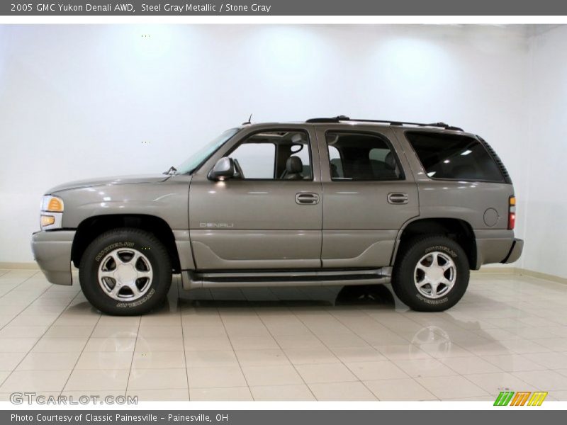 Steel Gray Metallic / Stone Gray 2005 GMC Yukon Denali AWD