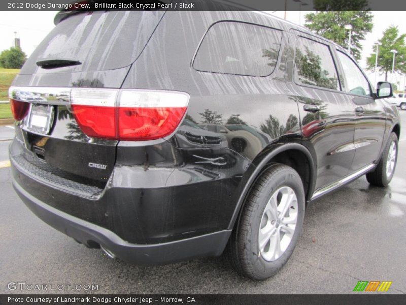Brilliant Black Crystal Pearl / Black 2012 Dodge Durango Crew