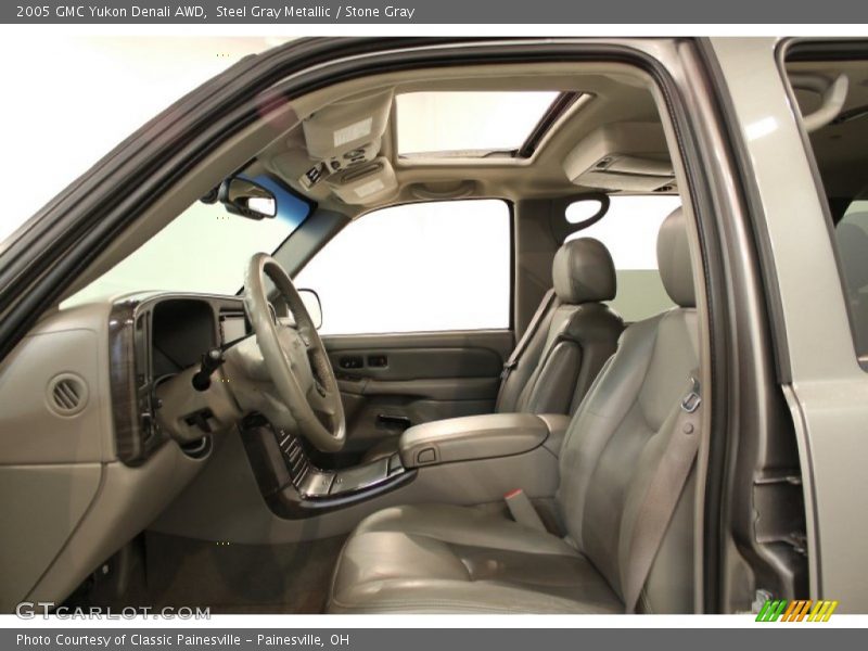 Steel Gray Metallic / Stone Gray 2005 GMC Yukon Denali AWD