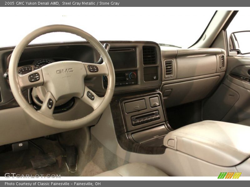 Steel Gray Metallic / Stone Gray 2005 GMC Yukon Denali AWD