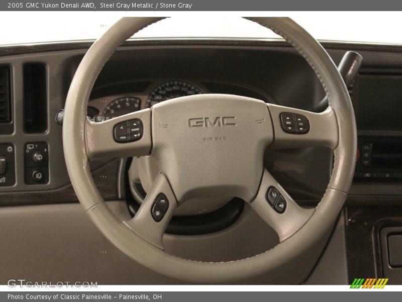 Steel Gray Metallic / Stone Gray 2005 GMC Yukon Denali AWD