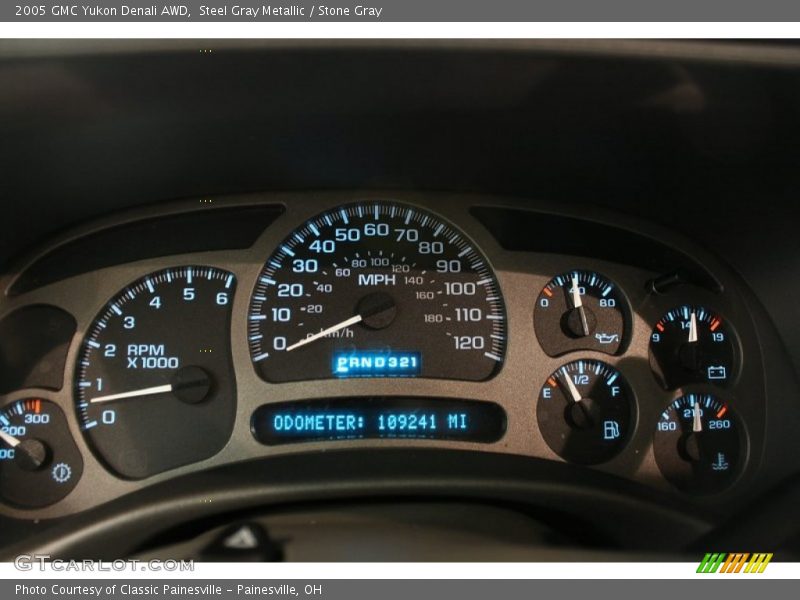 Steel Gray Metallic / Stone Gray 2005 GMC Yukon Denali AWD