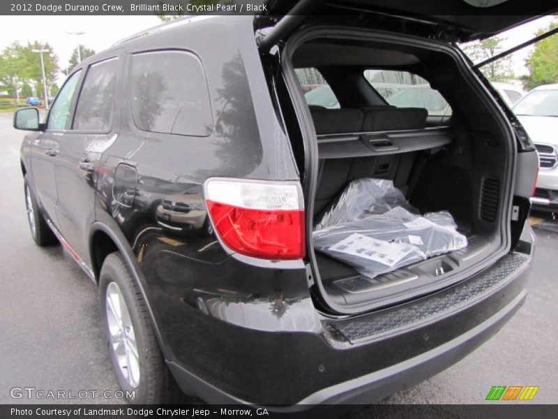 Brilliant Black Crystal Pearl / Black 2012 Dodge Durango Crew