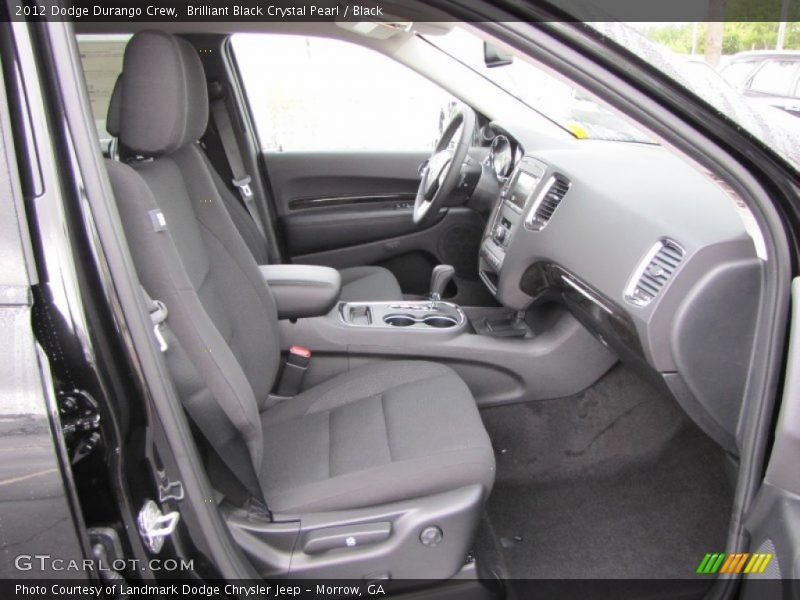 Brilliant Black Crystal Pearl / Black 2012 Dodge Durango Crew