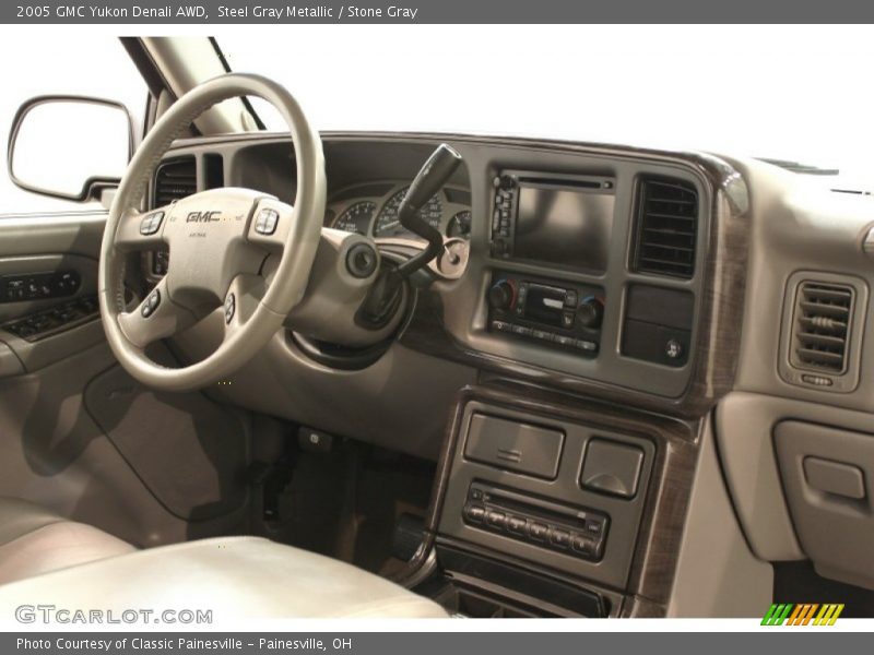 Steel Gray Metallic / Stone Gray 2005 GMC Yukon Denali AWD