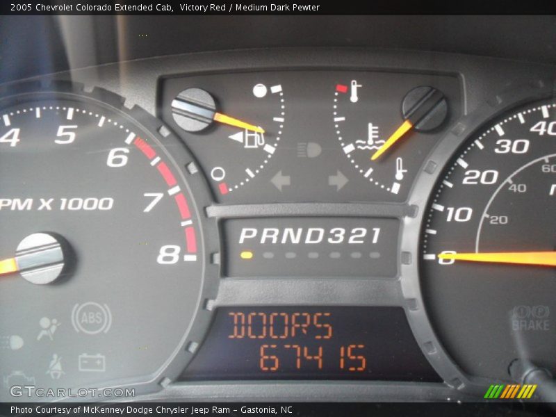 Victory Red / Medium Dark Pewter 2005 Chevrolet Colorado Extended Cab