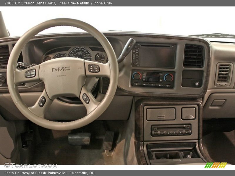 Steel Gray Metallic / Stone Gray 2005 GMC Yukon Denali AWD