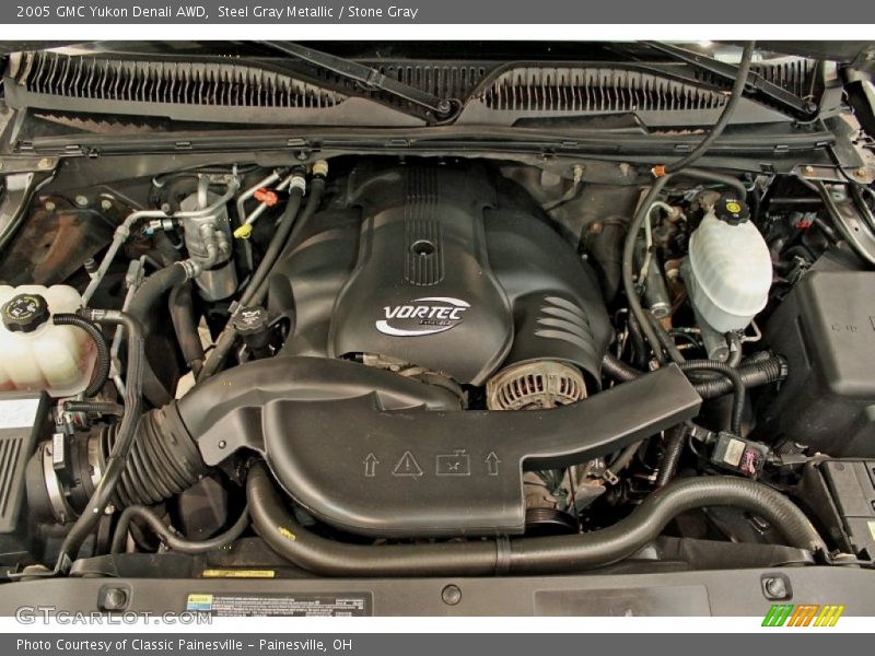 Steel Gray Metallic / Stone Gray 2005 GMC Yukon Denali AWD