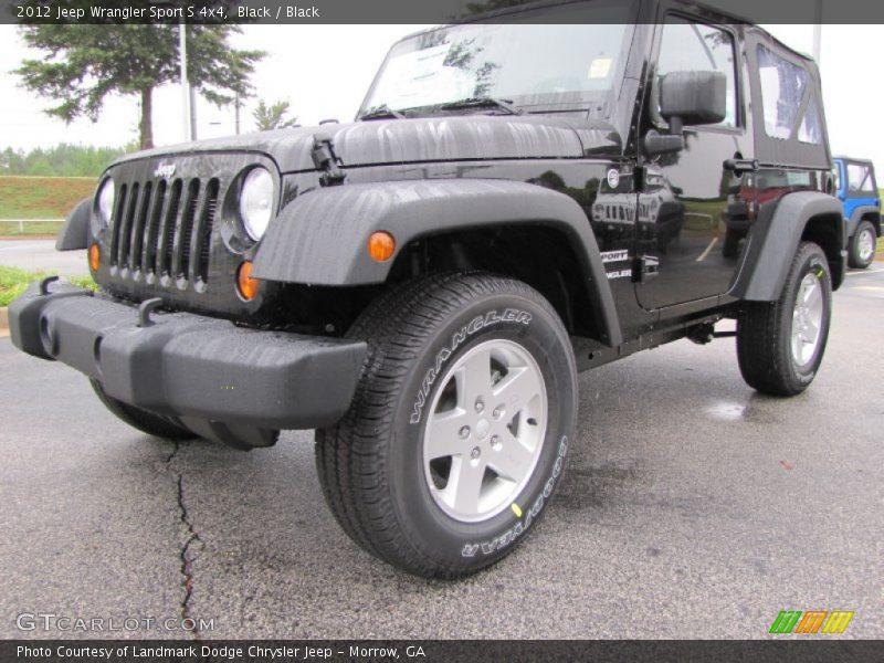 Black / Black 2012 Jeep Wrangler Sport S 4x4