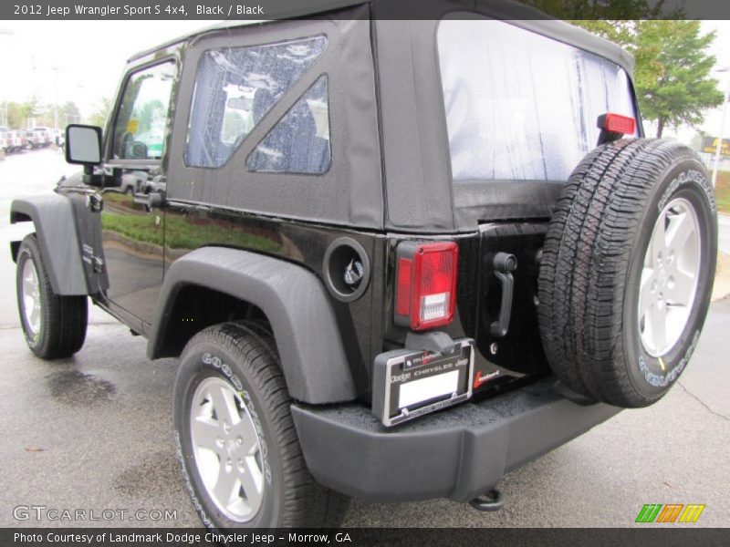Black / Black 2012 Jeep Wrangler Sport S 4x4