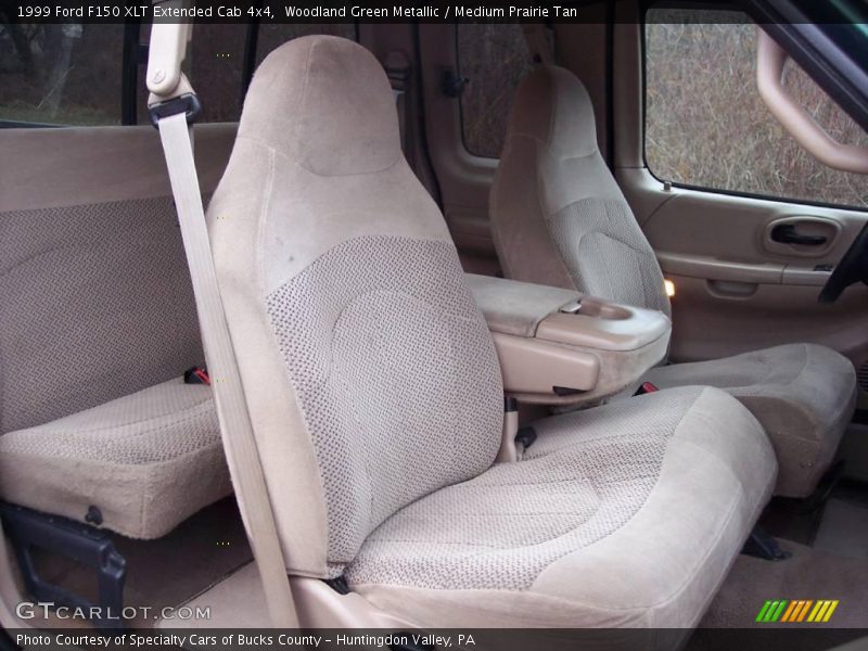 Woodland Green Metallic / Medium Prairie Tan 1999 Ford F150 XLT Extended Cab 4x4