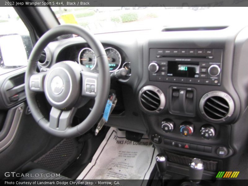 Black / Black 2012 Jeep Wrangler Sport S 4x4
