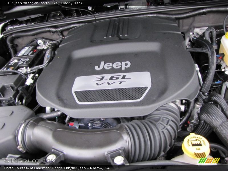  2012 Wrangler Sport S 4x4 Engine - 3.6 Liter DOHC 24-Valve VVT Pentastar V6