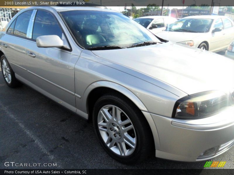 Silver Birch Metallic / Black 2003 Lincoln LS V8