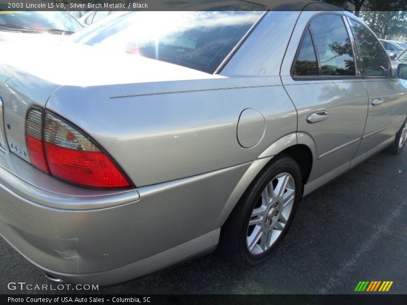 Silver Birch Metallic / Black 2003 Lincoln LS V8