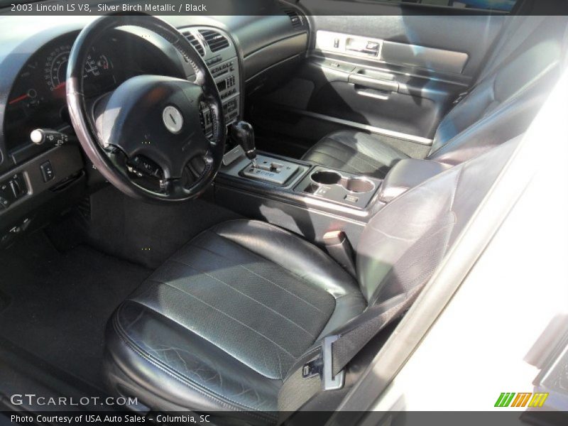 Silver Birch Metallic / Black 2003 Lincoln LS V8