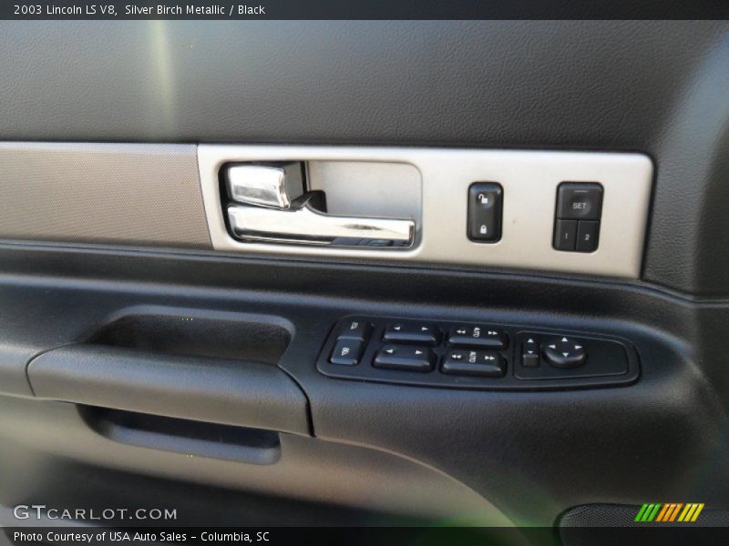 Silver Birch Metallic / Black 2003 Lincoln LS V8