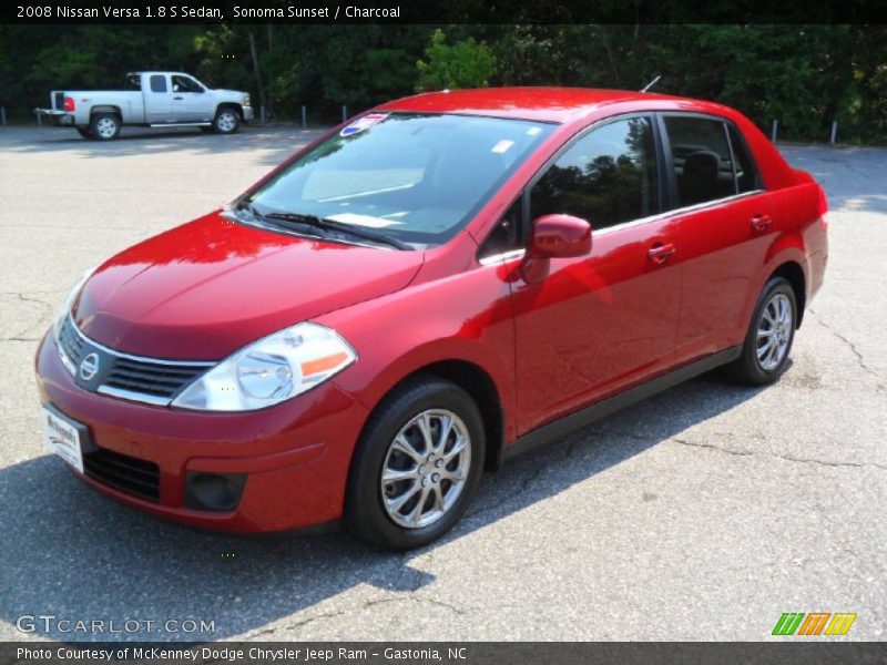 Sonoma Sunset / Charcoal 2008 Nissan Versa 1.8 S Sedan