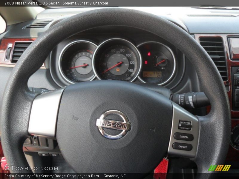 Sonoma Sunset / Charcoal 2008 Nissan Versa 1.8 S Sedan