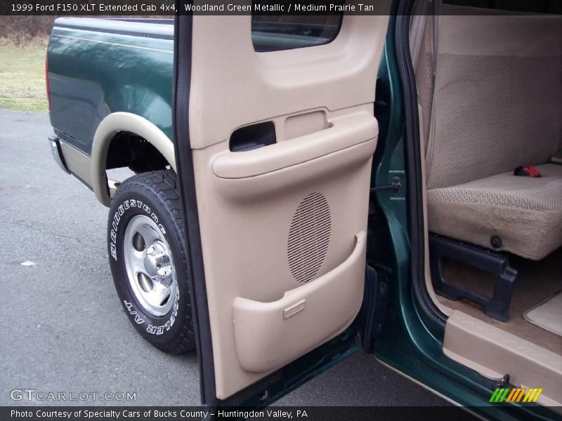 Woodland Green Metallic / Medium Prairie Tan 1999 Ford F150 XLT Extended Cab 4x4