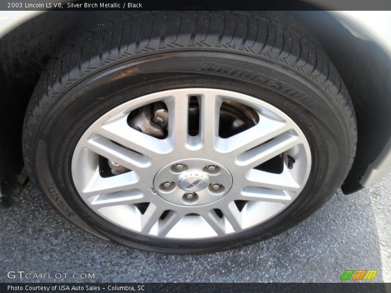 Silver Birch Metallic / Black 2003 Lincoln LS V8