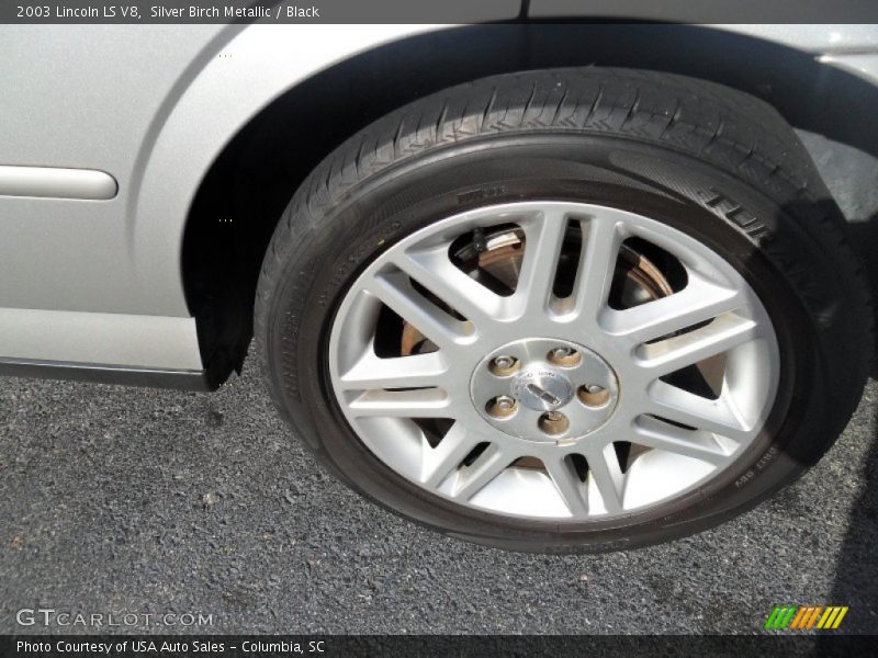 Silver Birch Metallic / Black 2003 Lincoln LS V8