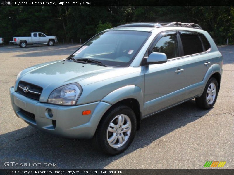 Alpine Frost / Gray 2006 Hyundai Tucson Limited