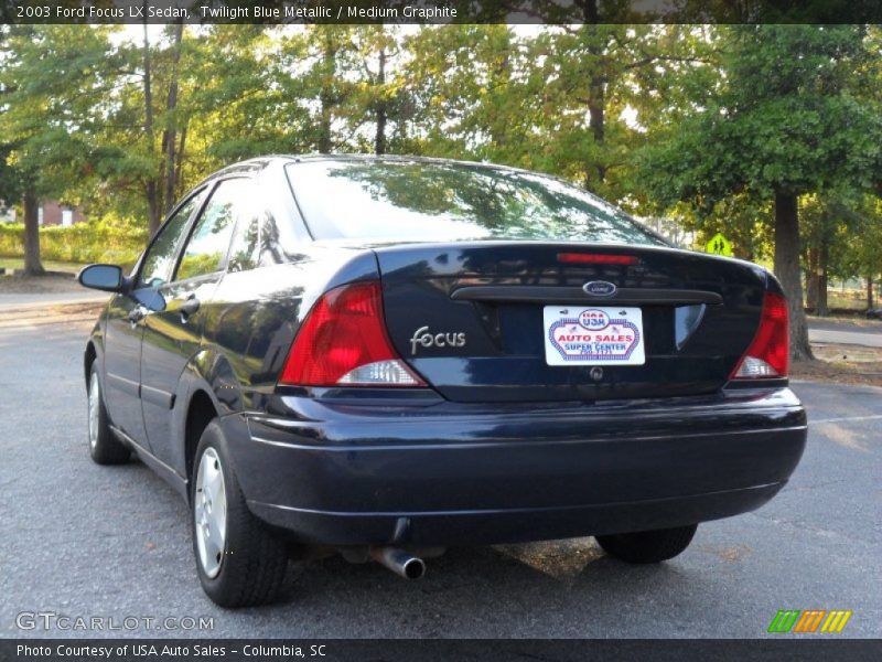 Twilight Blue Metallic / Medium Graphite 2003 Ford Focus LX Sedan