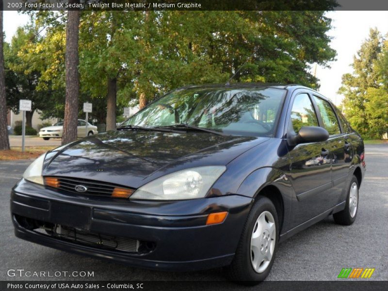 Twilight Blue Metallic / Medium Graphite 2003 Ford Focus LX Sedan