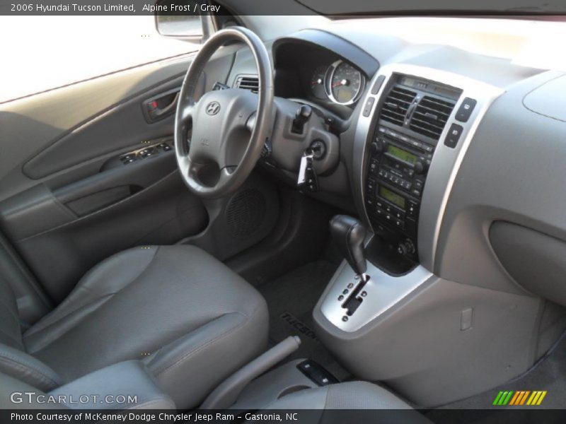 Alpine Frost / Gray 2006 Hyundai Tucson Limited