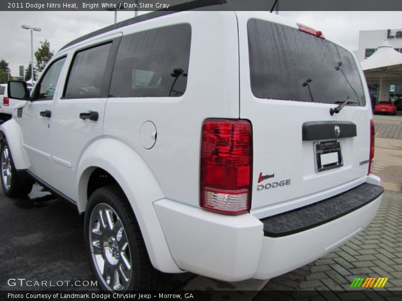 Bright White / Dark Slate Gray 2011 Dodge Nitro Heat
