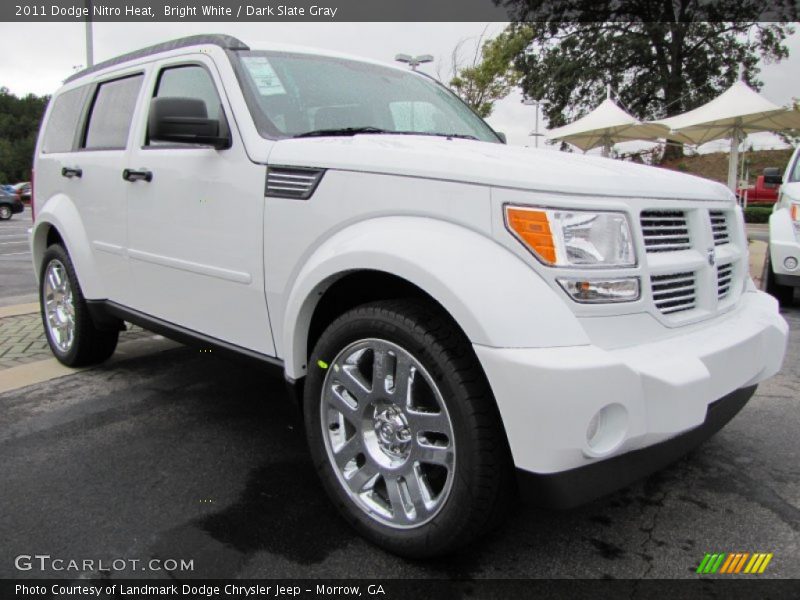 Bright White / Dark Slate Gray 2011 Dodge Nitro Heat