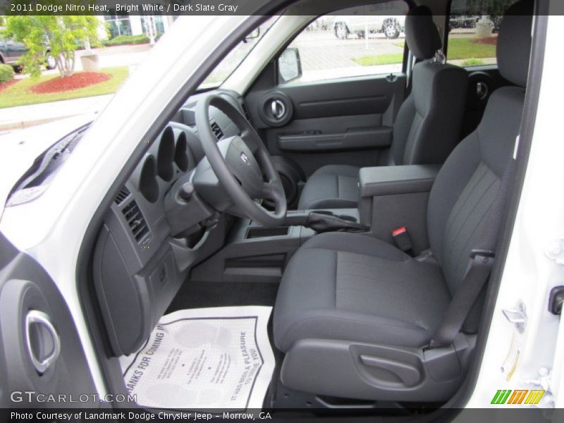 Bright White / Dark Slate Gray 2011 Dodge Nitro Heat