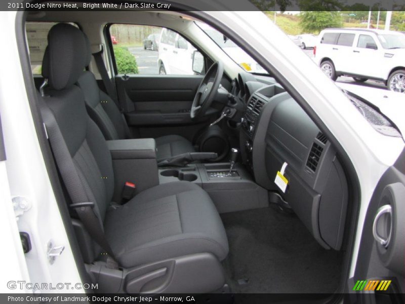 Bright White / Dark Slate Gray 2011 Dodge Nitro Heat