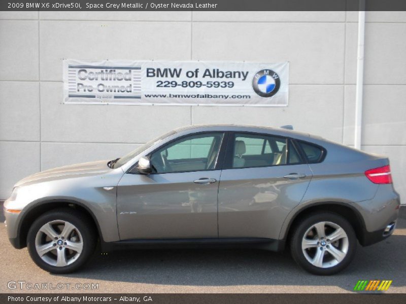 Space Grey Metallic / Oyster Nevada Leather 2009 BMW X6 xDrive50i