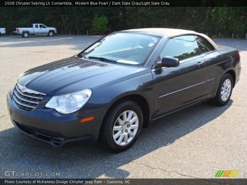 Modern Blue Pearl / Dark Slate Gray/Light Slate Gray 2008 Chrysler Sebring LX Convertible