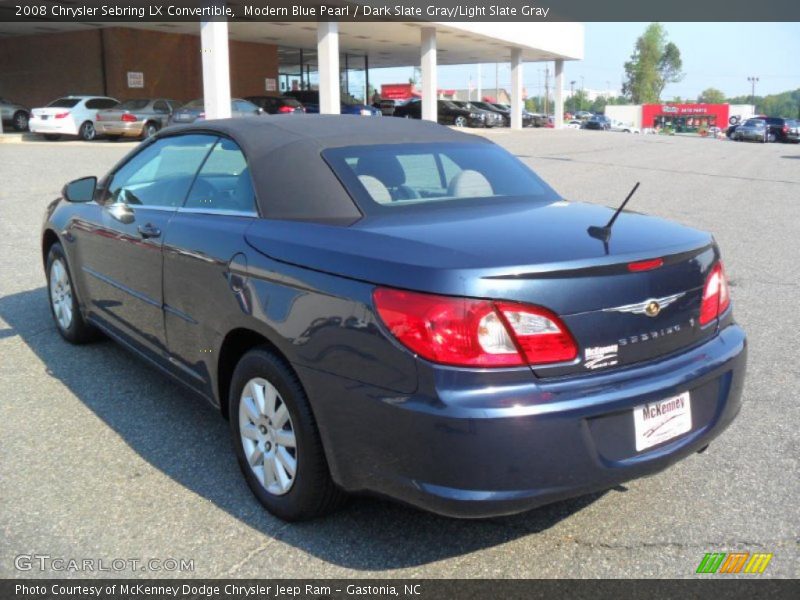 Modern Blue Pearl / Dark Slate Gray/Light Slate Gray 2008 Chrysler Sebring LX Convertible
