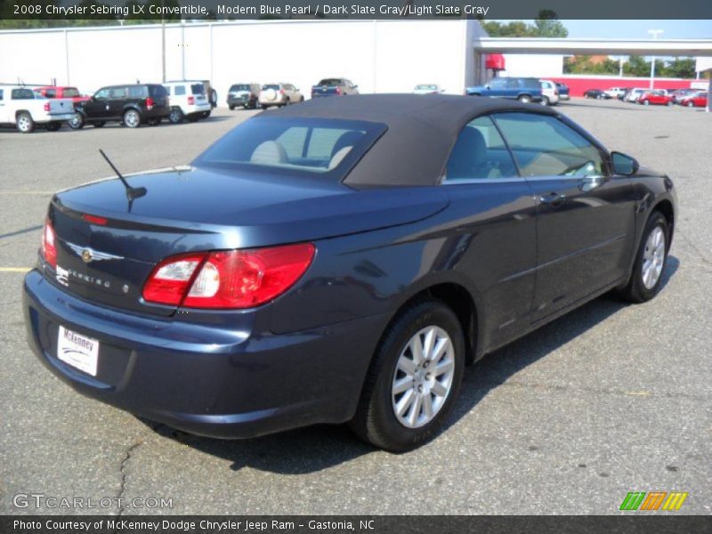 Modern Blue Pearl / Dark Slate Gray/Light Slate Gray 2008 Chrysler Sebring LX Convertible