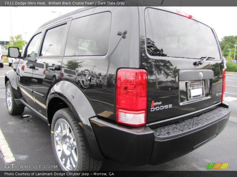 Brilliant Black Crystal Pearl / Dark Slate Gray 2011 Dodge Nitro Heat