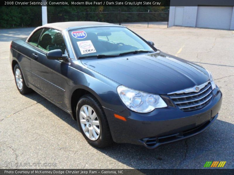 Modern Blue Pearl / Dark Slate Gray/Light Slate Gray 2008 Chrysler Sebring LX Convertible