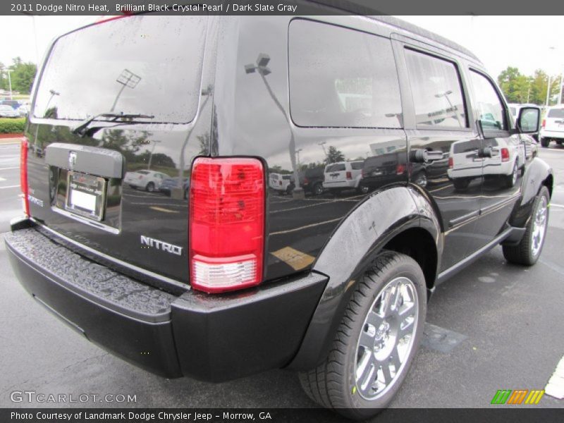 Brilliant Black Crystal Pearl / Dark Slate Gray 2011 Dodge Nitro Heat