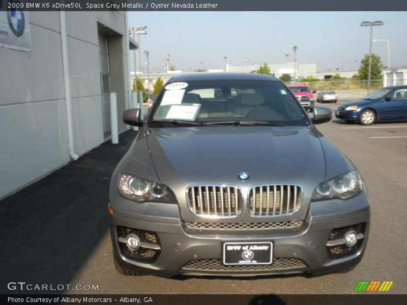 Space Grey Metallic / Oyster Nevada Leather 2009 BMW X6 xDrive50i