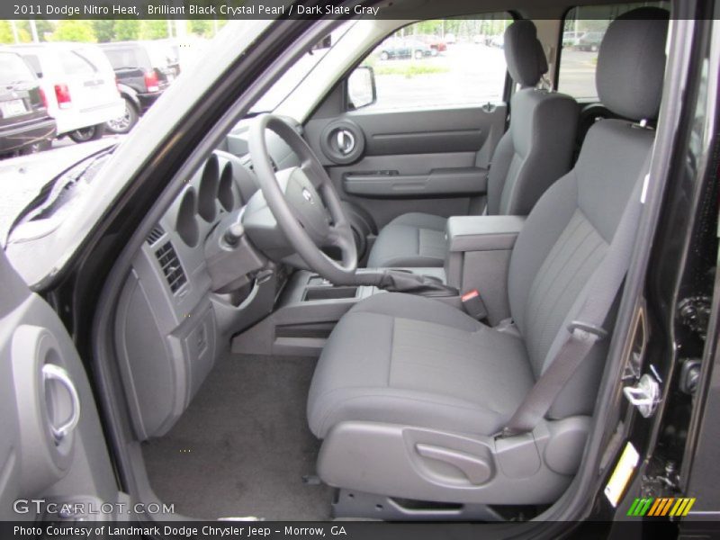 Brilliant Black Crystal Pearl / Dark Slate Gray 2011 Dodge Nitro Heat