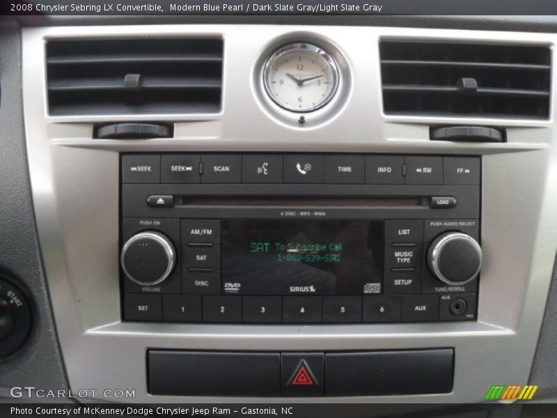 Modern Blue Pearl / Dark Slate Gray/Light Slate Gray 2008 Chrysler Sebring LX Convertible