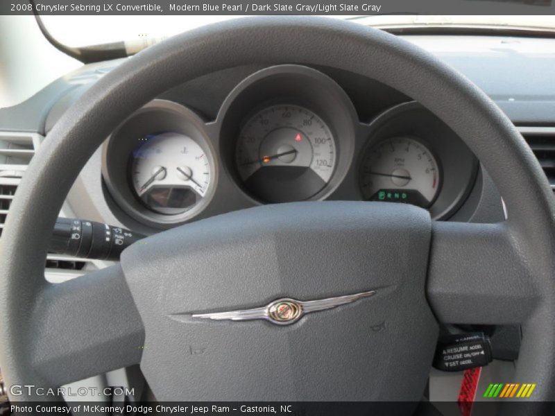 Modern Blue Pearl / Dark Slate Gray/Light Slate Gray 2008 Chrysler Sebring LX Convertible