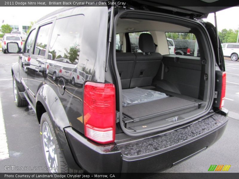 Brilliant Black Crystal Pearl / Dark Slate Gray 2011 Dodge Nitro Heat